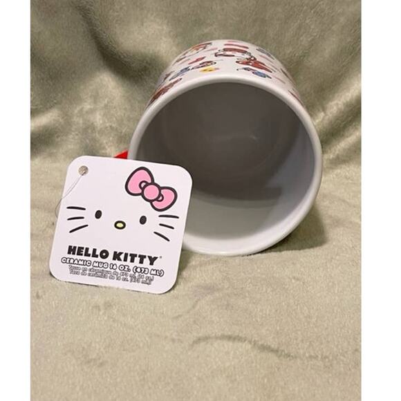 Hello Kitty Hearts & Love 16oz Ceramic Coffee Mug- NEW - Picture 5 of 6